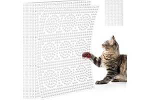 Uross Scat Mat for Cats -10PCS Deterrent Mat with Spikes Indoor Cat Repellent Mat Outdoor Scat Spikes Mat Indoor Cat Countertop Deterrent Keep Cats Off Counter