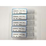 5pc) 1/2" YG1 Generic Solid Carbide End Mill TiAlN Coated .500 YG-1 4 Flute Endmill