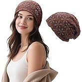 Pemilosci Soft Slouchy Beanie Fashion Style Soft Lightweight Daily Hat Skull Cap Headware for Women