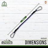 SOL 2 Pack 30cm Bungee Cord with Carabiner Clips Camping Luggage Tarp view 2