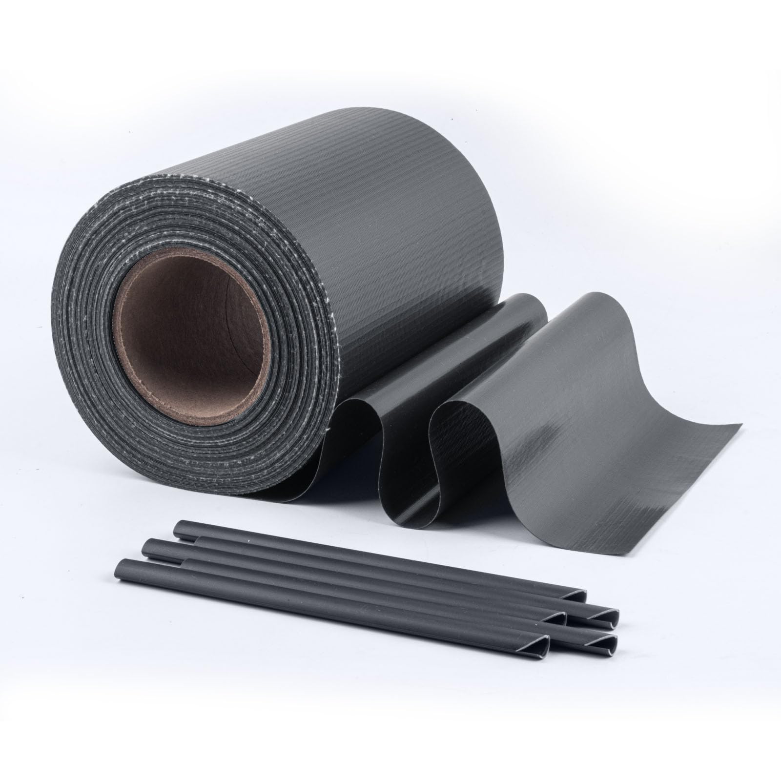 Sunnyalxx PVC Garden Privacy Screen, Garden Fence Stripe, 0.19 x 35 m Roll Opaque,Weatherproof,UV Resistant Sunscreen Cover,Anthracite