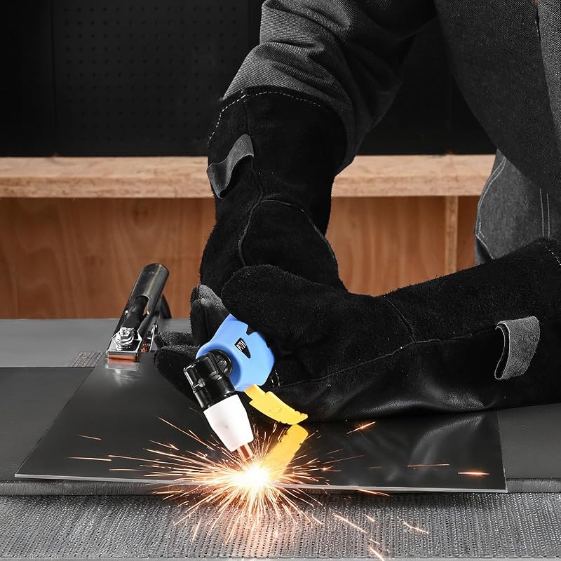 Máquina de Soldar Combinada 3 en 1, Corte/TIG/MMA, Cortadora de Plasma de 50 A y Soldadora de Electrodo TIG de 200 A, Pantalla Digital LED con Función 2T/4T/PA/PT para Bricolaje y Talleres