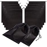 Set of 10 Jumbo Shoe Bags for Travel Non-Woven with Rope for Men and Women Large Shoes Pouch Storage Packing Organizers