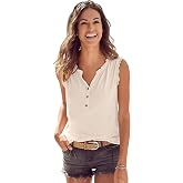 LASCANA Women's Ruffle Detail Tank Top
