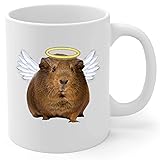 Brown Guinea Pig Angel Wings Memorial Coffee Mug