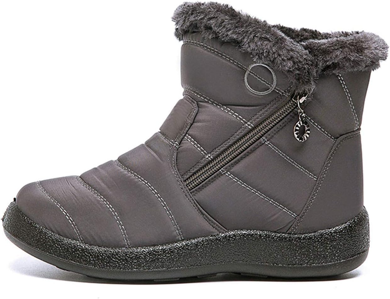 Womens Winter Snow Boots, Lightweight And Fashionable Winter Boots, Non