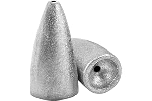 AMYSPORTS Saltwater Removable Fishing Sinkers Tackle Bullet Drop Weights Sinkers Kit Lead Bass Fishing Sinkers Shot Casting F