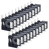20x Replace for Dymo 45013 D1 Label Tape Black on