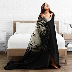 Tiger Blanket Flannel Throw Bed Blankets Cozy