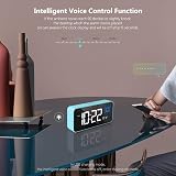 HOMVILLA Digital Alarm Clock with Large LED Mirror Display USB Charging Dual view 4