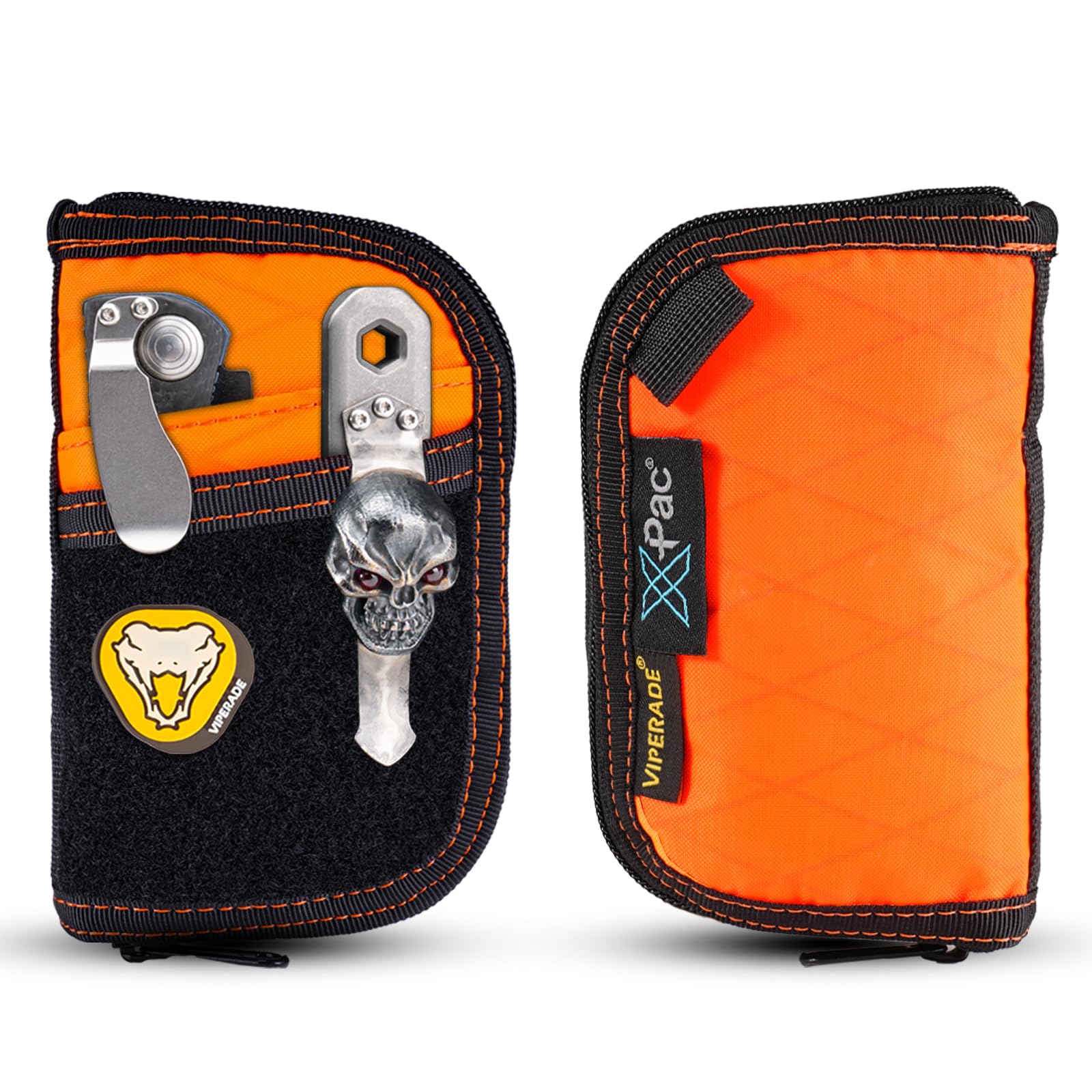 VIPERADE VE10 X-Pac Small EDC Pocket Pouch, Compact Nylon EDC Organizer Pouch for Men, Small Tool Organiser with 7 Pockets, Mini Tool Organizer for Multitools