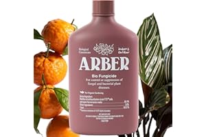 ARBER Organic Fungicide Liquid Concentrate for Indoor, Outdoor, and House Plants – Natural Fungicide for Plants, Lawn Fungus Treatment, Powdery Mildew Control, Mushroom Lawn Treatment, Spider Mite Defense