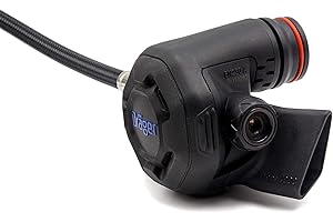 Dräger Secor 7000 Second Stage Scuba Regulator with P-Con Connection for Panorama Nova Dive Sport Full-Face Diving Mask, Attached Flexible Hose (900mm / 35.4"), Cold Water Approved