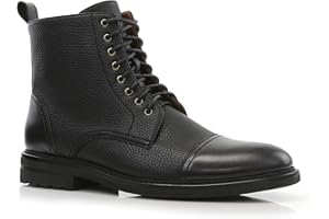 Polar Fox Men's Ankle Dress Boots | Lace-up Casual Fashion Boot Collection | Cap Toe & Plain Toe Styles