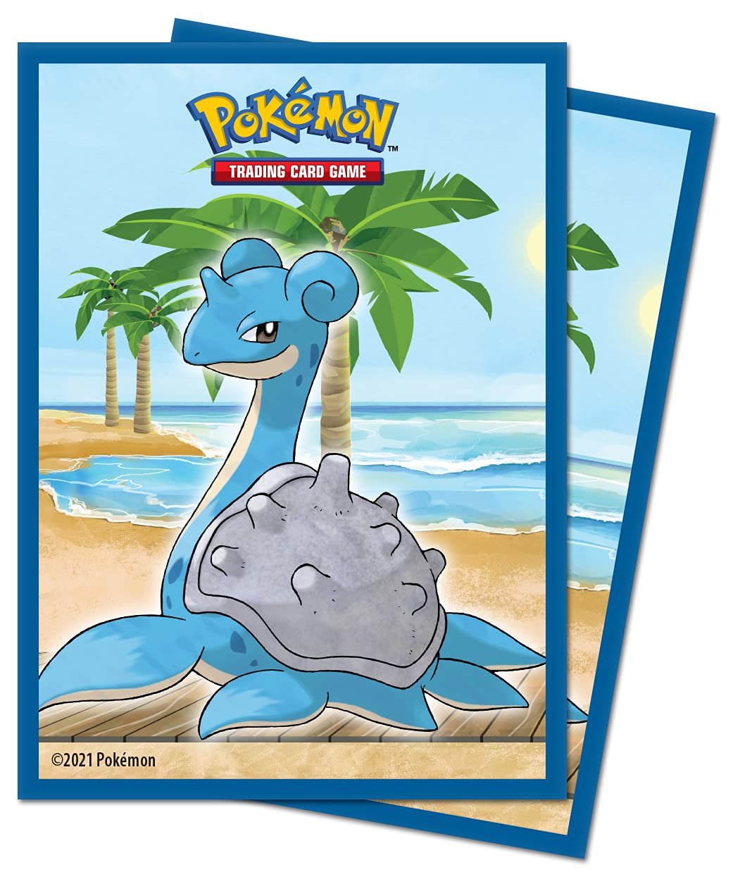 Ultra Pro E-15727 Standard Size Deck Protector Sleeves - Gallery Series Seaside Pokemon Lapras (65 Sleeves)