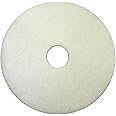 17 Inch White Non-Woven Floor Polishing Pad - 5 Pack