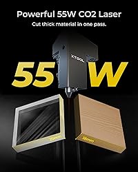 xTool P2S 55W CO2 Laser Cutter, Smart Desktop CO2