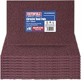 Faithfull AHPMAROON Maroon Very Fine Hand Sanding Pad 230x150mm - 10 Pack