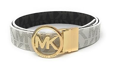 Michael Kors Gürtel Gr.S,M,L,XL, Breite 3cm, Wendegürtel-Reversible,weiß - innen braun, Damengürtel