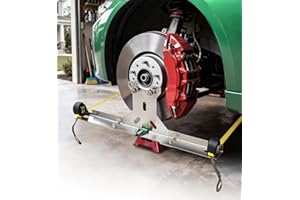 Toplamper Upgraded Wheel Alignment Tool Kit Heavy Duty Stainless Steel Automotive Toe Alignment Tools with Tape Measures, Hub Stands Balancing Plates Front End for Cars Trucks SUVs (Patent Design)