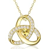Lmoneta Infinity Pendant Necklace for Women S925 Sterling Silver Infinity Love Birthday Gifts for Women 18"+2"