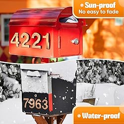 Ranslen 10 Pieces 4 Inch High House Numbers