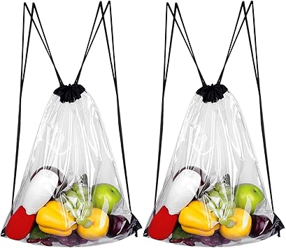 clear string backpack
