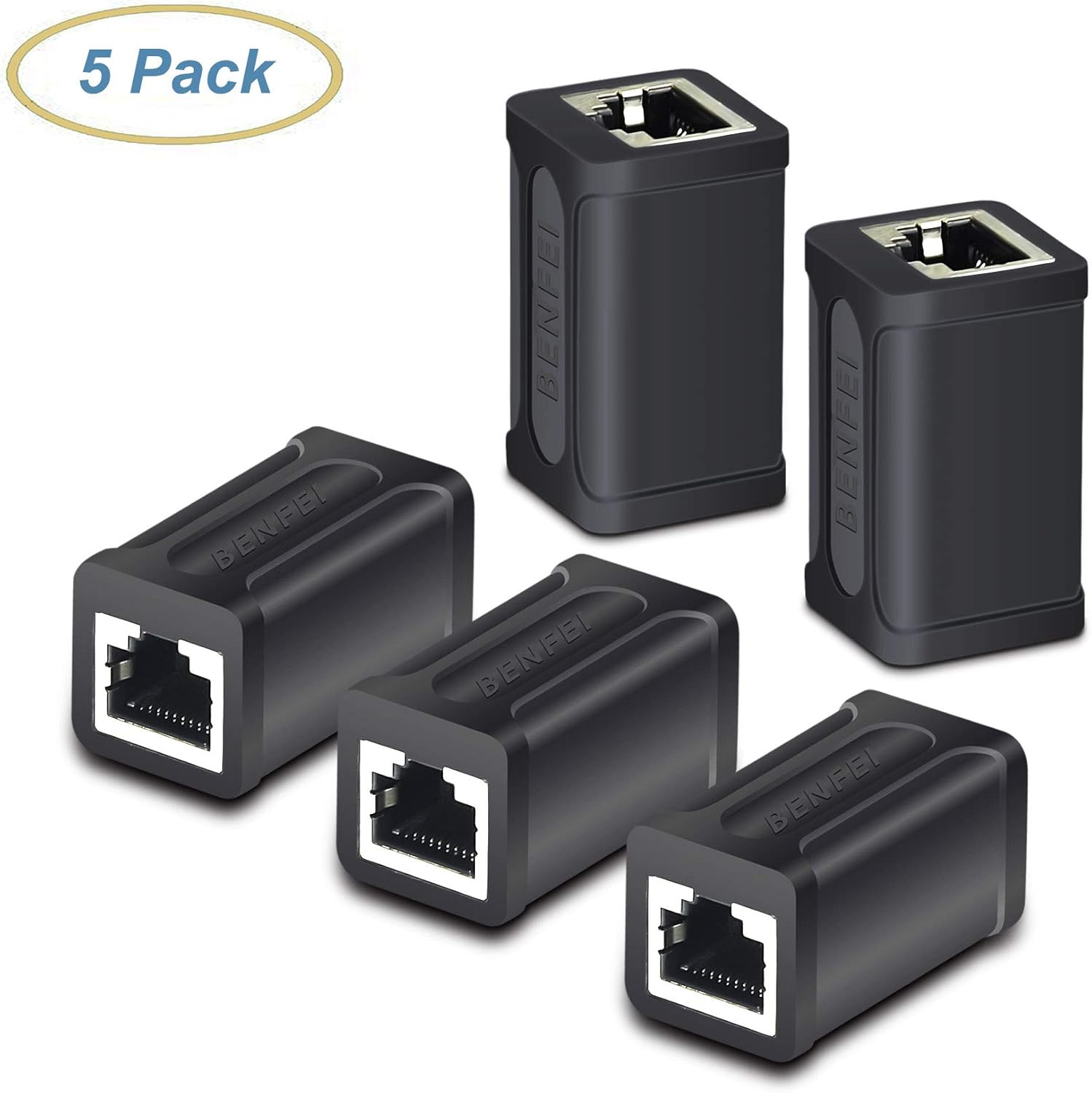 RJ45 Inline Coupler, BENFEI 5 Pack Cat7 Cat6 Cat5e: Amazon.co.uk ...