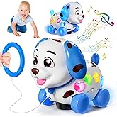 HumorPlay Musical Puppy Baby Toy 6-12-18 Month, Crawling & Walking Toys for 1 Year Old Boy Girl Gifts, Birthday Gift for 1 Year Old Boy Toy, Bilingual Infant Present for 6 7 8 9 10 Month