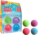 ZIMPLI 4 x Baff Bombz Colourful Fizzing Bath Bombs Kids Gift Set view 1