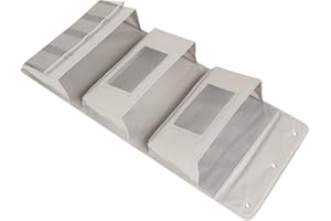 HAKIDZEL -the-door Hanging Storage Pouch 3-layer Gray Fabric Organizer 40x90cm for Home Closet Back Door