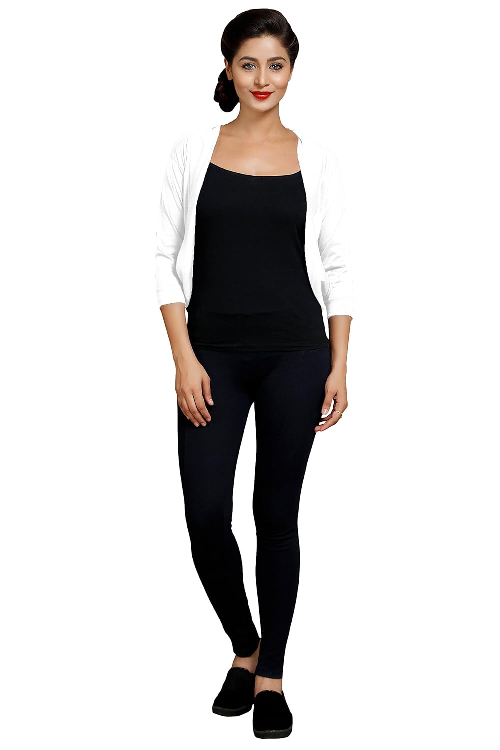 goodtry women's shrug-white