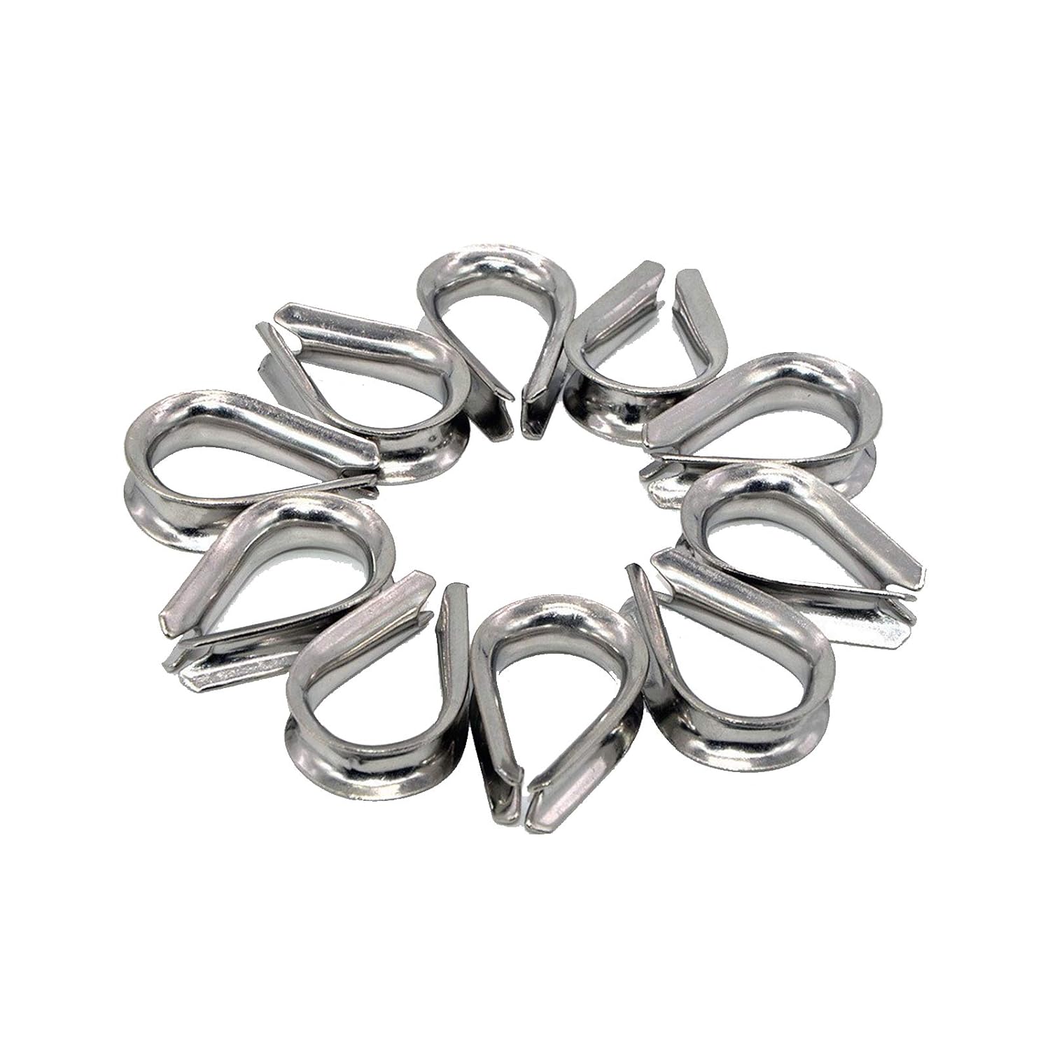 Guanici M6 304 Stainless Steel Thimble Wire Rope Thimbles Wire Rope