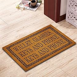 IFHUH Wallet, Glasses, Keys and Phone Doormat Funny