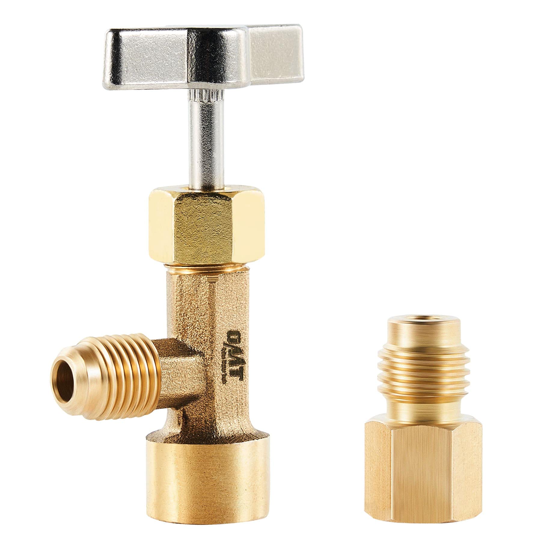 Photo 1 of Orion Motor Tech R134a Can Tap, Puncture Style R134a Refrigerant Dispenser with Tank Adapter for 1/4" and 1/2" AC Charging Hoses for Refilling Automotive Truck SUV and Other Air Conditioning Systems