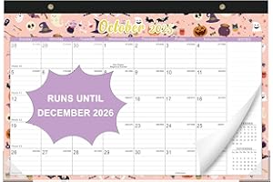 Lbylyhxc 2026 Desk Calendar, 18-Month Calendar Use Now to Dec. 2026, Large 17" x 12" Desktop/Wall Monthly Calendar for Home, School or Office (Desk Calendar Seasons, 17x12 inches)