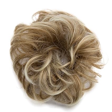 Hair Bun Extensions Messy Wavy Curly Dish Donut Scrunchie