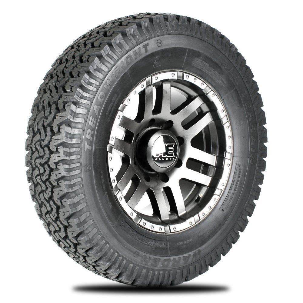 TreadWright WARDEN ll A/T Tire - Remold USA - LT225/75R16E Premier Tread Wear (50,000 miles)