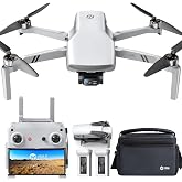 Holy Stone Drones with Camera for Adults 4K, 48MP 8K Photos, 4K/30FPS Video, 3-Axis Gimbal, GPS Auto Return, 10KM 5.8GHz Transmission, 60-mins Fly Time, AI Quick Shots, Under 249g (Gray)