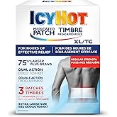 Icy Hot Medicated XL Pain Patch, Large Patches for Temporary Arthritis, Lumbago, Backache and Muscle Pain Relief, Menthol 5%,
