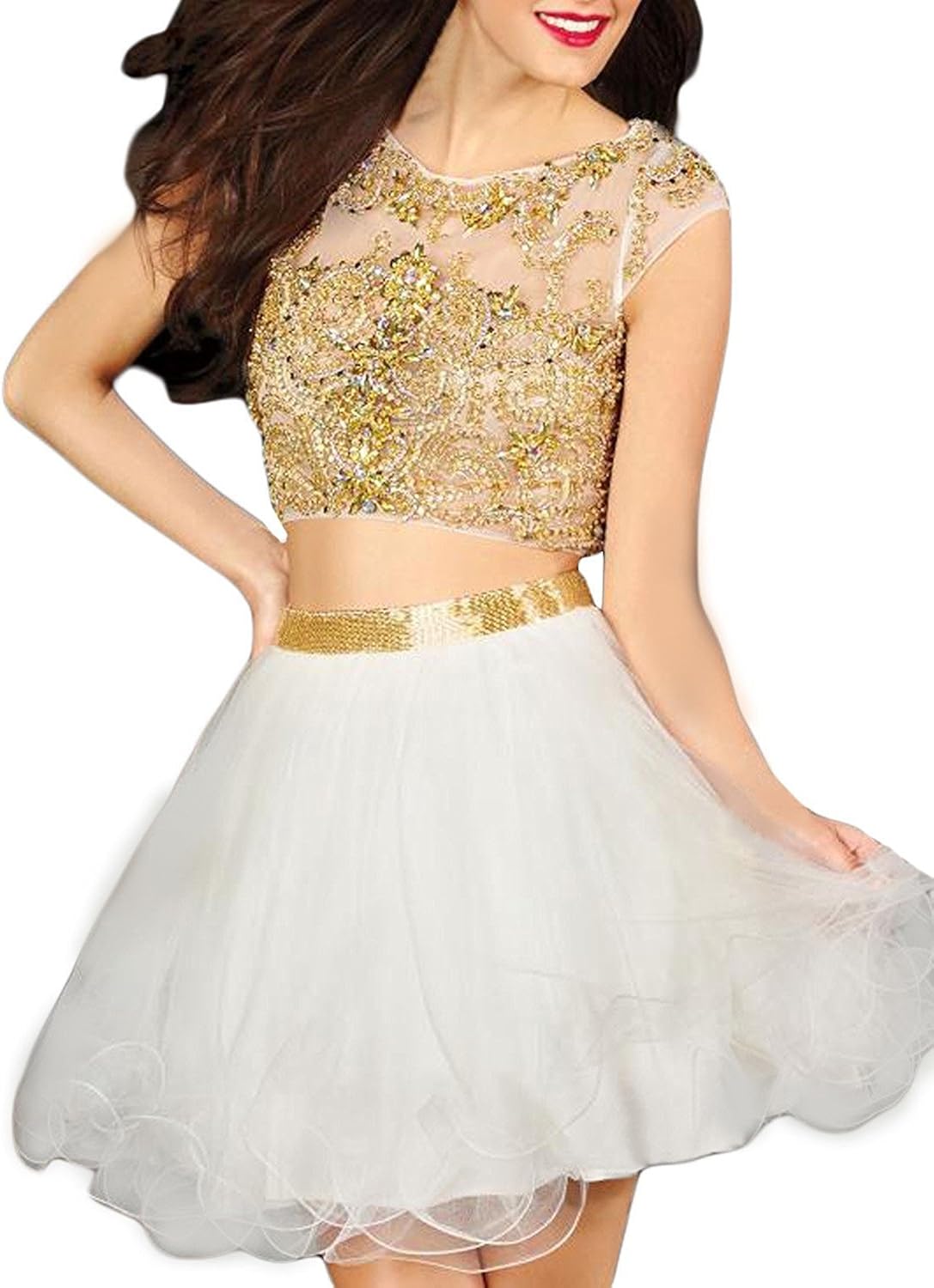 all white homecoming dresses