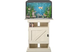 Ollie & Hutch Farmington Flipper, Ivory Oak Aquarium Stand