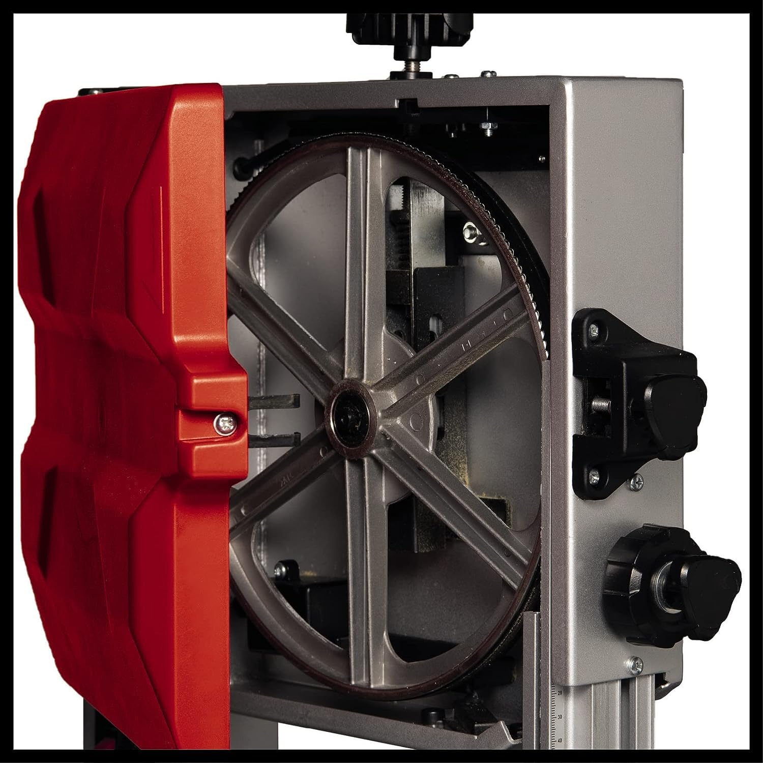 Einhell Bandsäge TC-SB 245 L (400W, max. Sägebandgeschwindigkeit 726m/min, 245 mm Durchlassbreite, max. Schnitthöhe 101 mm, neigbarer Sägetisch, Parallel- und Winkelanschlag, Absauganschluss) 5