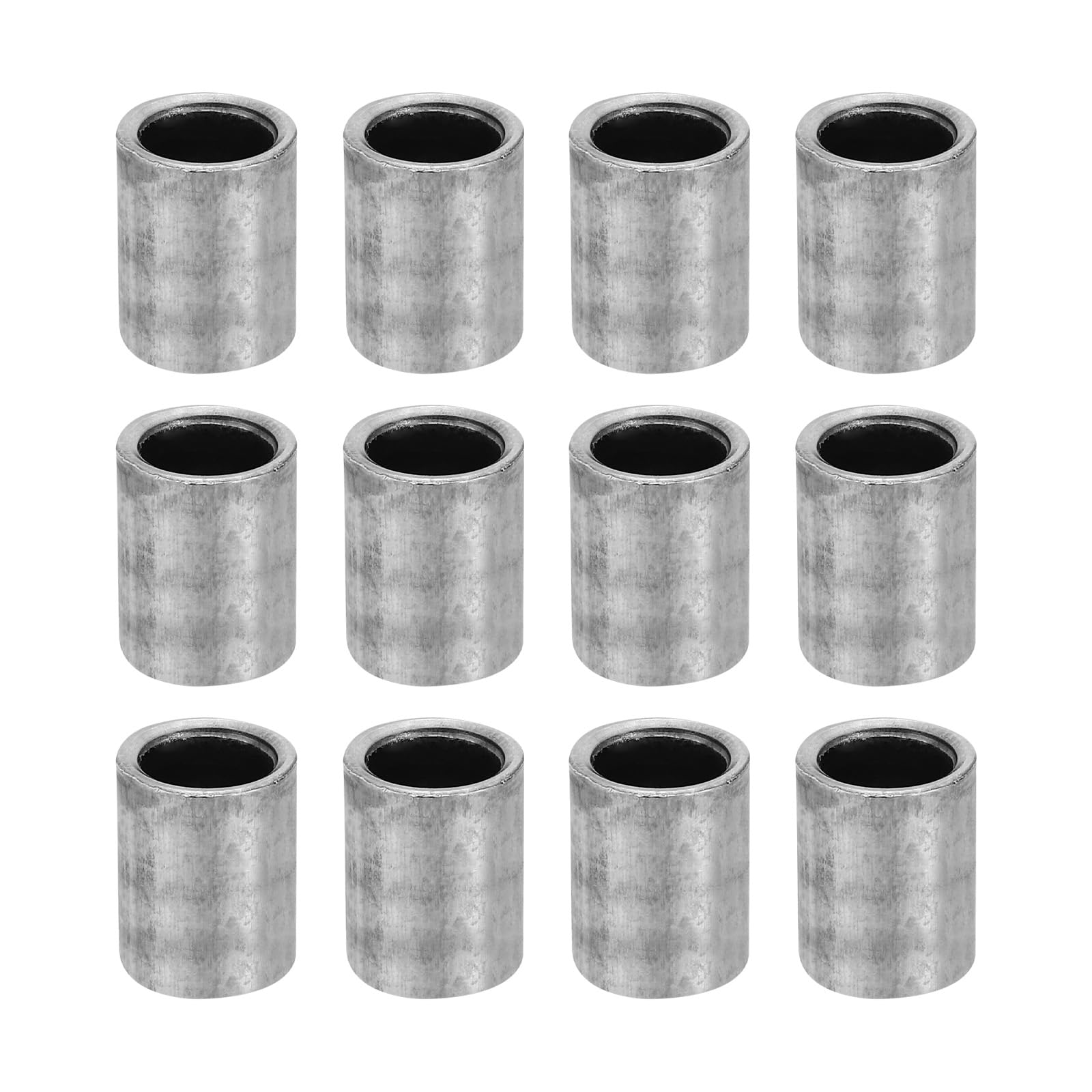 PATIKIL M7 Steel Spacers, 12 Pcs Metal Spacers Steel 7mm ID x 10mm OD x 13mm L Carbon Steel Spacer Screw Standoff Round for 2/7in or M7 Screw Bolts