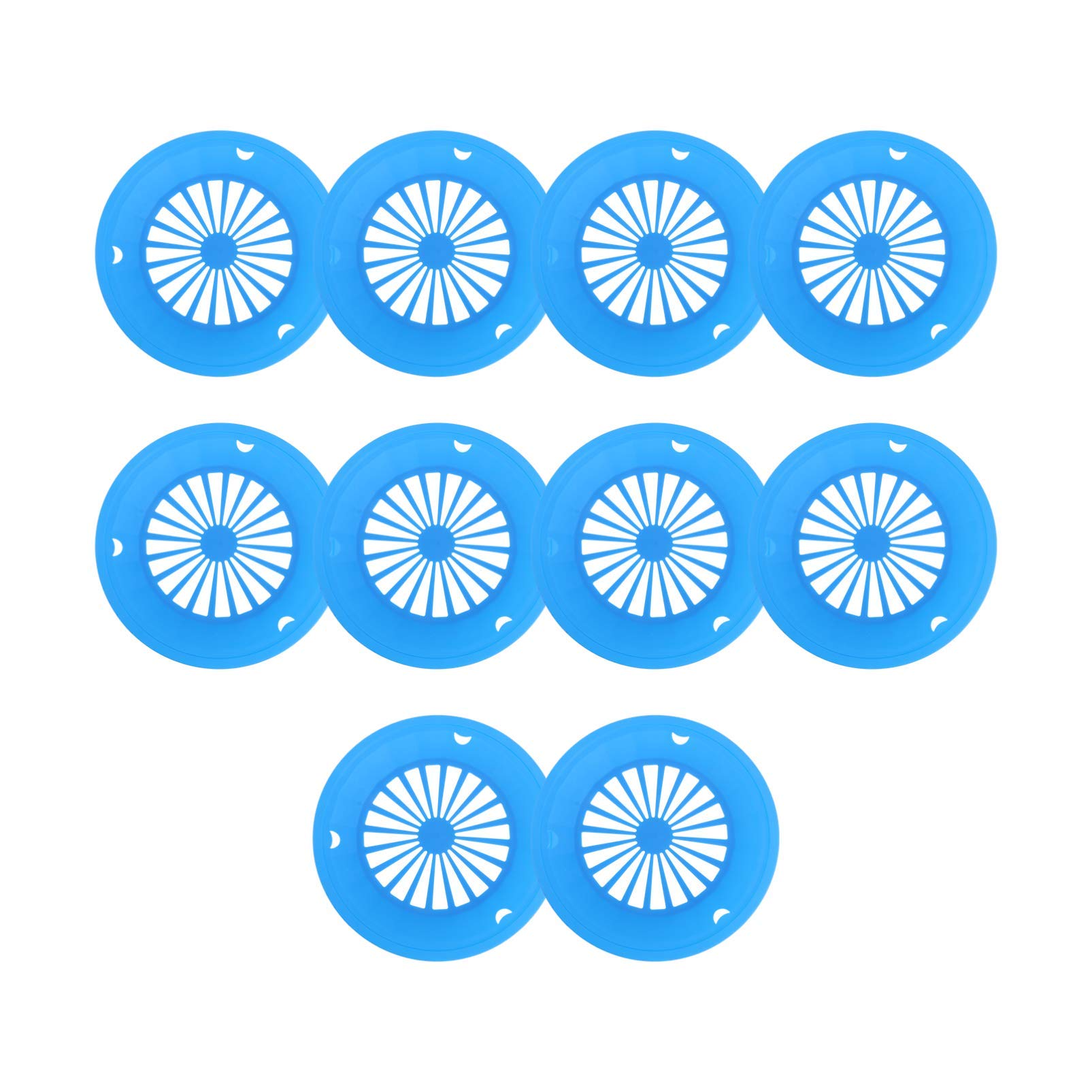 DOITOOL BBQ Tray Tableware Plastic Party Plates 10Pack 10.6 Inch Reusable Hollow Design for Outdoor Barbecue Picnic Food Serving