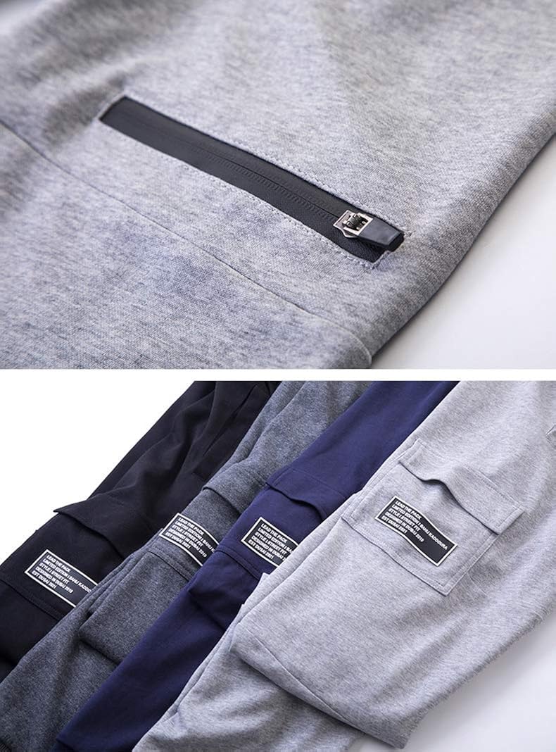 NAVEKULL Men's Bodybuilding Sports Jogger Pants Cotton Elastic Fitness Casual Workout Sweatpant: Clothing