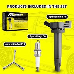 MOAUTO Set of 6 Ignition Coils Pack UF506