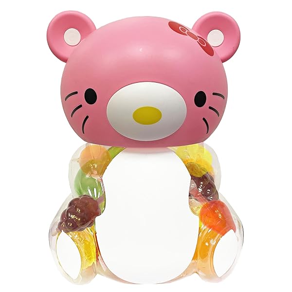 FRUIT JELLY CANDY 24 PIECES – ASSORTED SNACK FRUIT FLAVORS (STRAWBERRY, GREEN APPLE, PINEAPPLE, ORANGE, GRAPE) | TRENDING TIK TOK HIT OR MISS CHALLENGE | TREATS FOR KIDS & ADULTS | PERFECT FOR PARTIES & GIFTS, KOSHER | IMPERIAL DELIGHTS (PINK CAT)