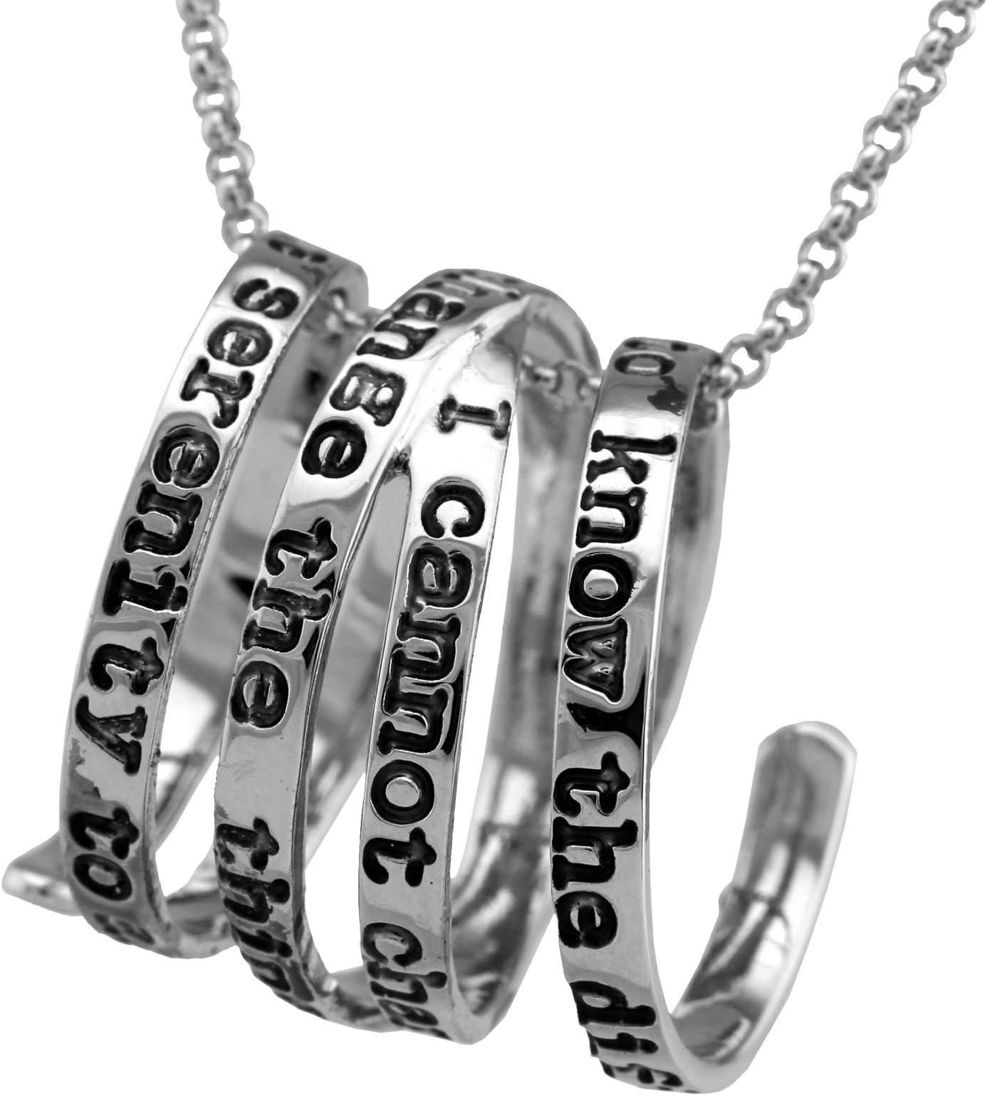 GreaterGood Serenity Prayer Wrap Necklace