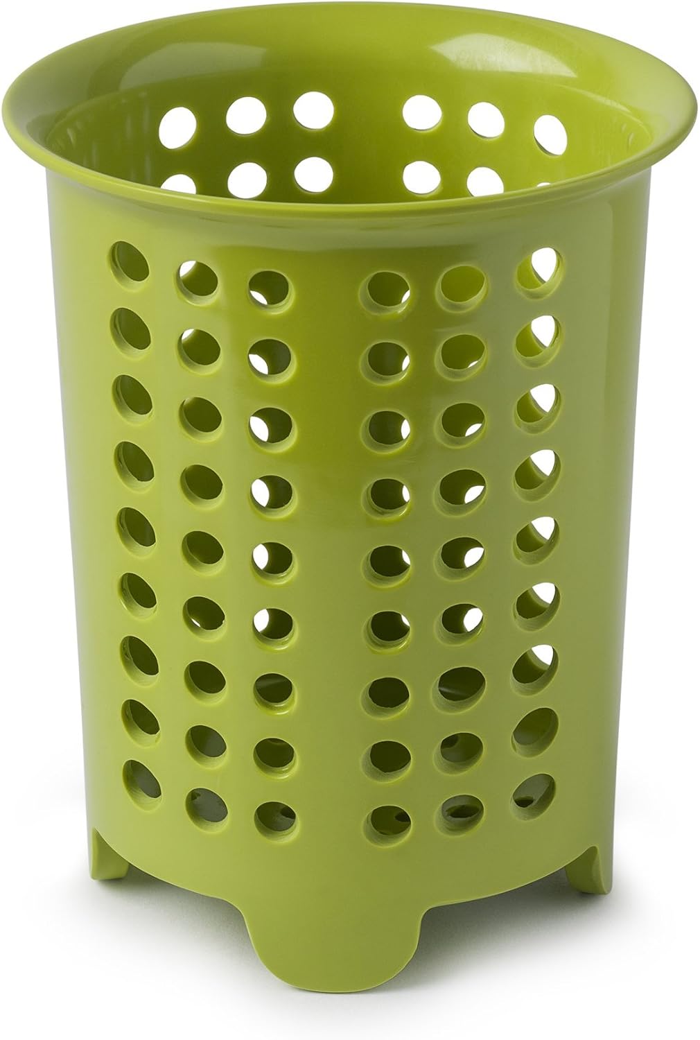 Zeal G231L Melamine Cutlery Drainer/Utensil Pot Lime Green, 14 x 14 x 17 cm